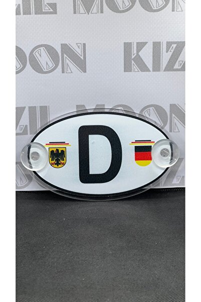 Kızıl Gök Tüm Araçlara  Uyumlu Oval D Germany Pleksi Kemik Arma Cam Süsü