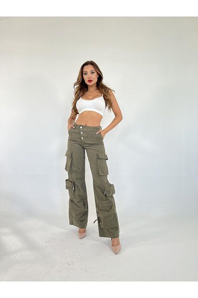 YONCA MODA 6486 Trousers-Khaki