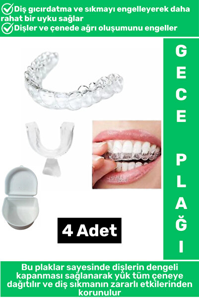 Wintoup Diş Çene Sıkma Gıcırdatma Bruksizm Önleyici Gece Plağı Koruyucu Uyku ...