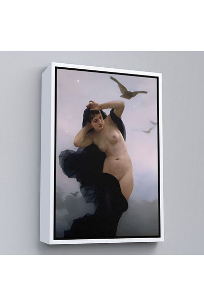 Harita Sepeti William-Adolphe Bouguereau The Night Pictură de perete cu cadru alb
