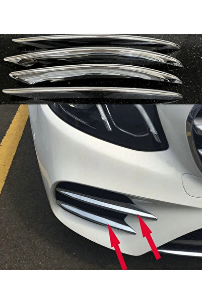 kaytaz MERCEDES W213 KROM TAMPON BIÇAKLARI AMG İÇİN UYUMLU  2016-2019