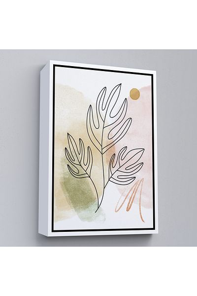 Harita Sepeti Pictură abstractă nordică cu cadru alb