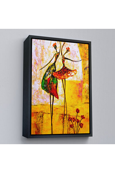 Harita Sepeti Slika na platnu sa crnim okvirom i ženama koje plešu