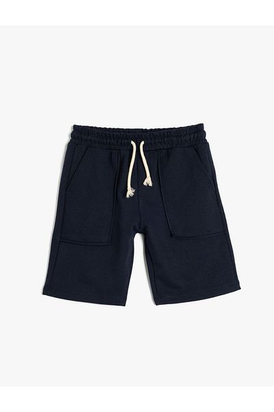 Koton Basic Shorts with Tie Waist and Pockets