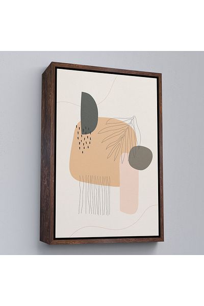 Harita Sepeti Pictură abstractă nordică cu cadru alb
