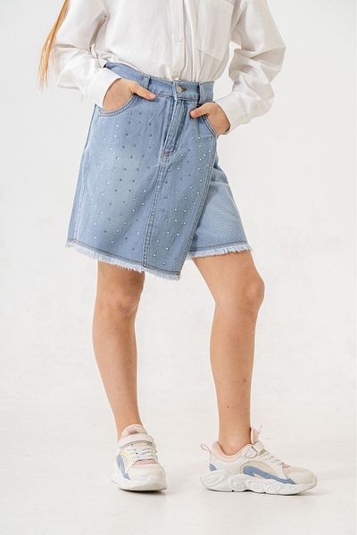 GİYİCEM TEKSTİL Girl's Stoned Short Skirt 2863