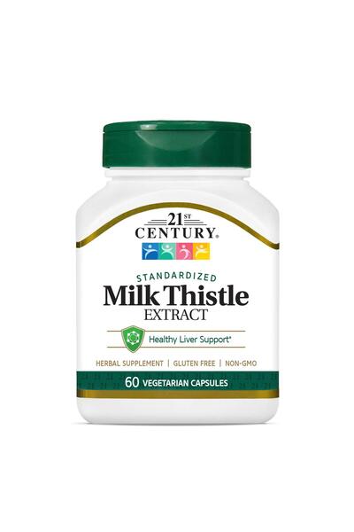 21st Century Vitamins Thistle Extract Veg Capsules, 60 Count (21338)