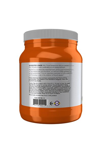 Now Foods Sports Nutrition, L-Arginine Powder, Nitric Oxide Precursor, Amino Acids, 2.2-Pound