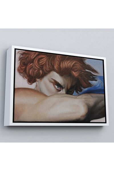 Harita Sepeti Tablou Lacrimile Îngerului Căzut cu cadru alb, Tablou Alexandre Cabanel Ochi Îngerului Căzut