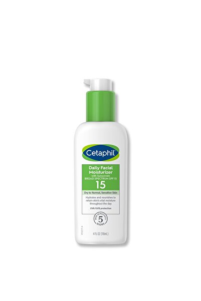 Cetaphil مرطب يومي للوجه، عامل حماية من أشعة الشمس 15، خالٍ من العطور، 4 أونصة