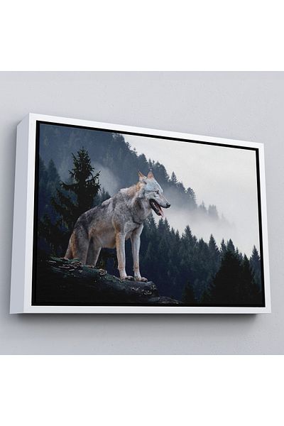 Harita Sepeti Tablou decorativ pe pânză Bozkurt cu cadru alb