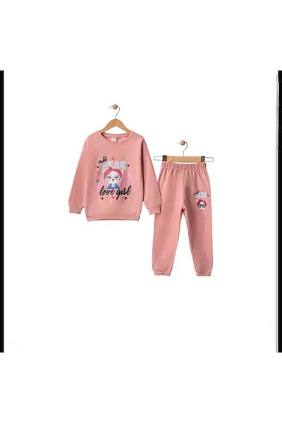 FEBA STORE Cute Bear Printed Girls Suit 2Y,3Y,4Y,5Y,6Y,7Y,8Y