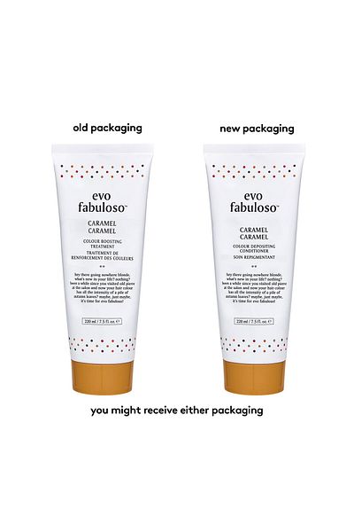 Evo Fabuloso Caramel Color Depositing Treatment - Color Care Conditioner - 220ml / 7.5 Fl Oz
