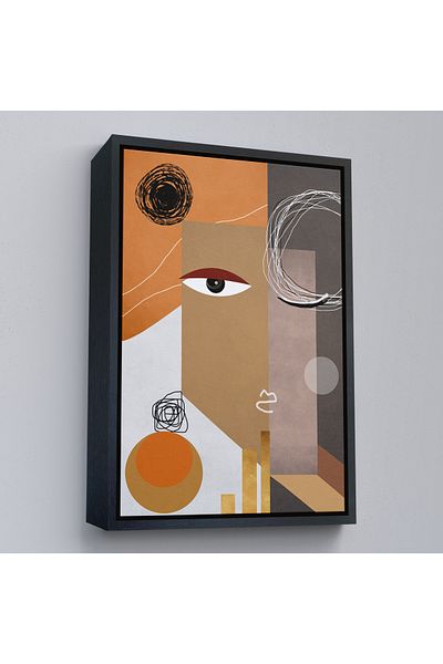 Harita Sepeti Pictură abstractă colorată pentru femei cu cadru auriu