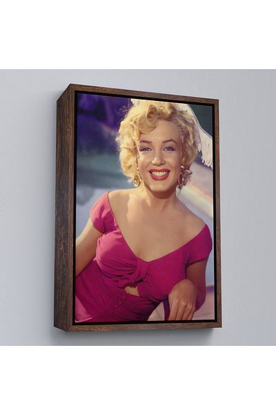 Harita Sepeti Διακοσμητικός πίνακας τοίχου Marilyn Monroe με καφέ πλαίσιο
