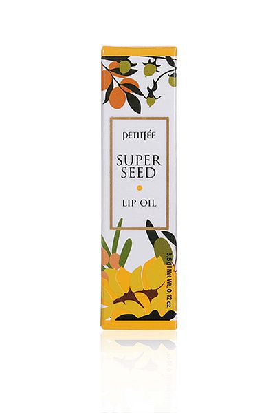 Petitfee Lip Oil Super Seed | 0.10 Oz | Moisturizing with Honey, Propolis | Glowy Lip Care