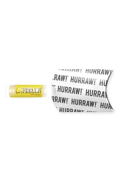 Hurraw !بلسم الشفاه بالليمون: عضوي، نباتي، خالٍ من القسوة، خالٍ من الجلوتين، غير معدّل وراثيًا، طبيعي، صنع في الولايات المتحدة الأمريكية