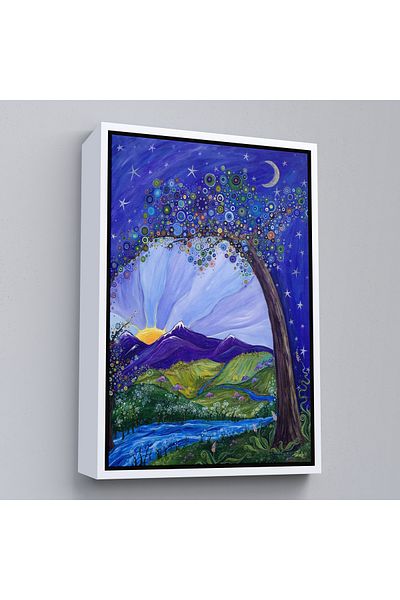Harita Sepeti Dream Tree Art Print Painting by Tanielle Childers with White Frame