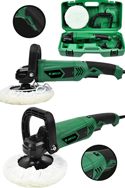 JetVolt Devir Ayarlı Polisaj Makinesi 6 Kademeli Pasta Cila Kiti 1300 Watt 18...
