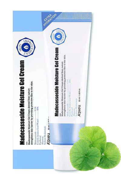 A'PIEU Madecassoside Gel Cream (1.69oz) - Hydrates, Soothes Dry, Sensitive Skin
