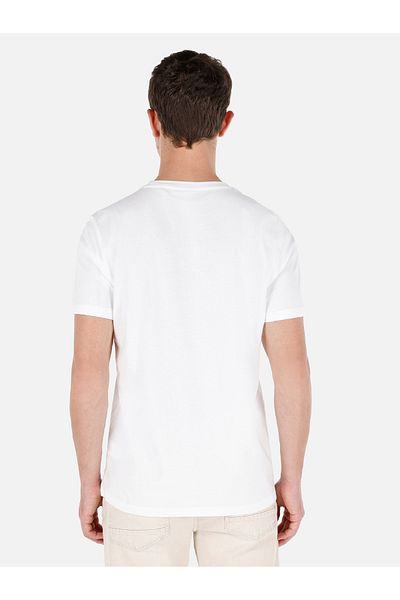 Colin's Tricou alb pentru bărbați - mâneci