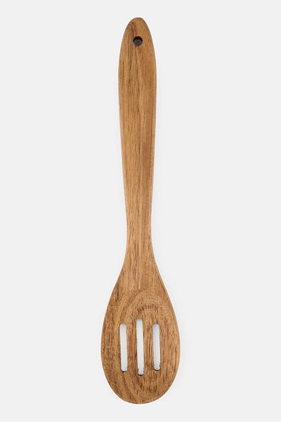 Bombay Acacia Wooden Slotted Spoon 30 L cm, Beige