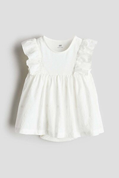 H&M Frill-trimmed bodysuit dress