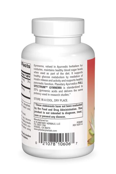 Planetary Herbals Ayurvedics Spectrum Gymnema Tablets (450mg, 120 Pieces)