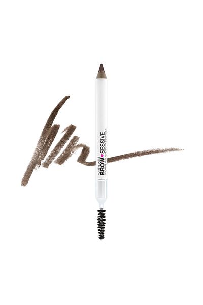 WET N WİLD Brow-Sessive Brow Pencil, Dual-Ended Spoolie, Buildable, Natural Shades, Vegan - Medium Brown