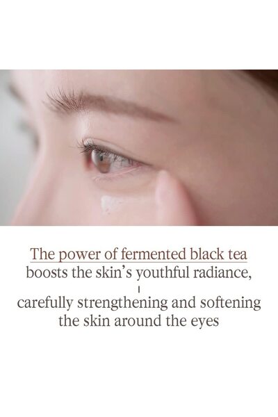 Pyunkang Yul Black Tea Eye Cream - Hyaluronic Acid, Ceramide, Peptides, 0.85 Fl Oz