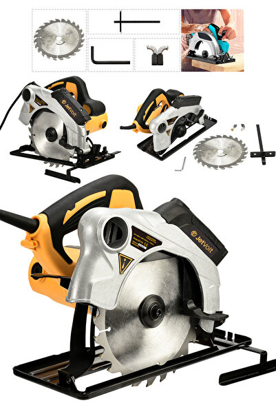 JetVolt Profesional Elektrikli Sunta Kesme Makinası Daire Testere - Sarı