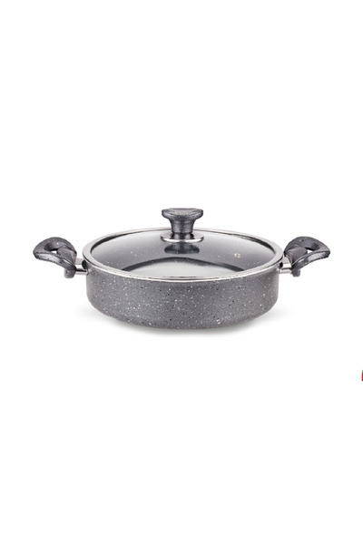 Yıldız çelik Evinda granit basık tencere 30 cm