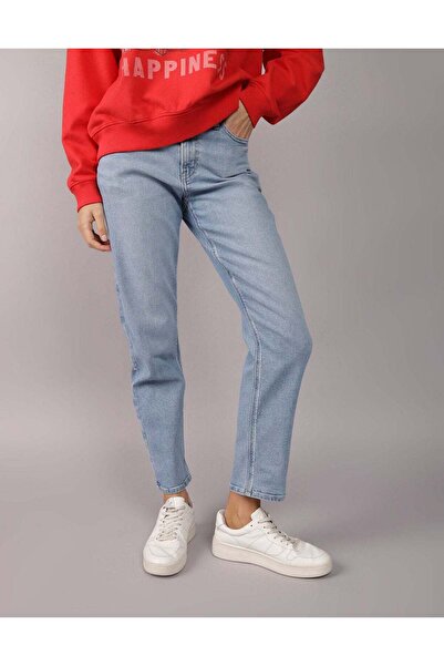 AMERICAN EAGLE AE Stretch Super High-Waisted Ankle Straight Jean