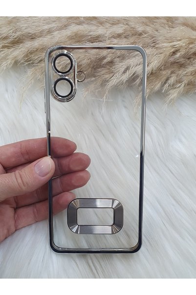 Aksesuarda Moda حافظة متوافقة مع هاتف Samsung Galaxy A06 مع شعار مقطوع بالليز...