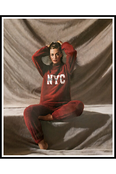 Sude KIRMIZI PELUŞ TAKIM