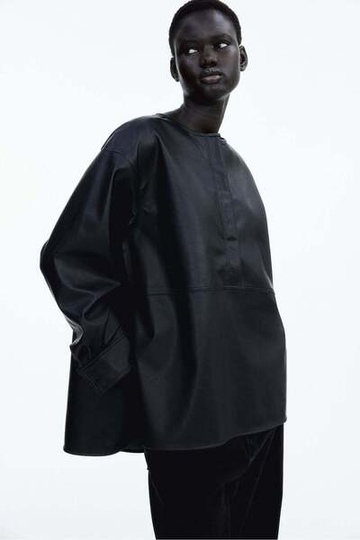 H&M Coated blouse
