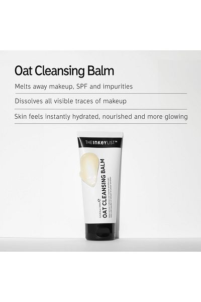 THE INKEY LIST Oat Cleansing Balm 5 Fl Oz/150ml, Dissolves Makeup, Nourishing, Vegan, All Skin Types