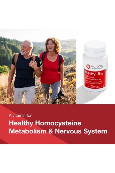 Protocol For Life Balance Methyl B12 1000mcg - Supports Brain & Nervous System - Vegan, Kosher, Halal - 100 Lozenges