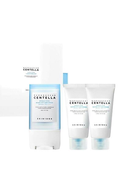 Skin1004 SKIN 1004 Hyalu Cica Sunsational Kit: Sun Stick X1, Sun Serum Mini X2, Korean Gift Set