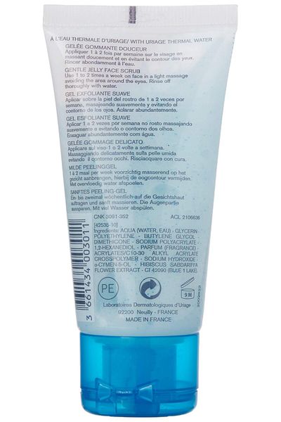 Uriage Gentle Jelly Face Scrub, 50 ml