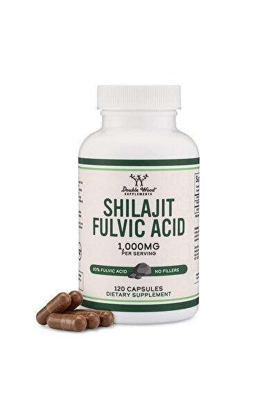 Double Wood Supplements Pure Himalayan Shilajit Capsules (20% Fulvic Acid, 1,000mg Extract, 120 Count) by Double Wood