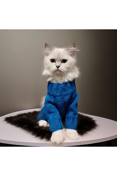 Lady Fify Hearted Midnight Blue Sweatshirt for Cat Dog