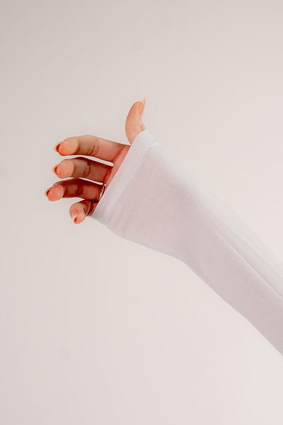Şalcenneti.com White Colored Practical Prayer Sleeve