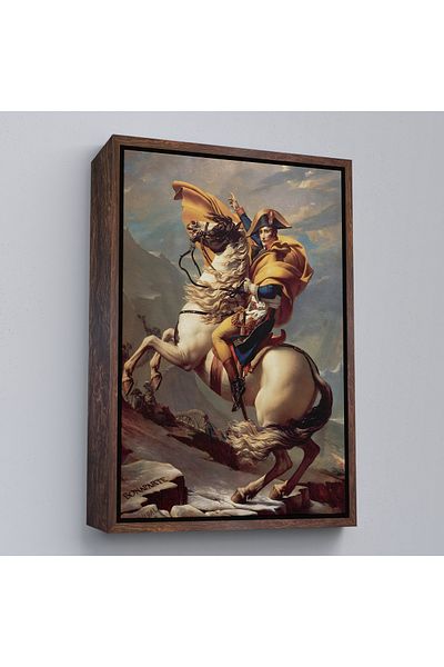 Harita Sepeti Pictură murală Napoleon care depășește Alpilor cu cadru alb
