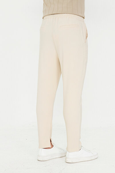 ZİNOX Men's Slim Fit Jogger with Side Pockets, Elastic Laces, Zippered Legs