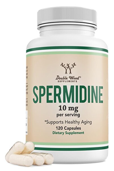 Double Wood Supplements Spermidine Supplement 10mg, 99% 3HCL - 120 Capsules for Cell Health & Aging by Double Wood