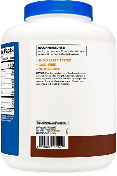 Nutricost Whey Protein Concentrate (Chocolate) 5LBS
