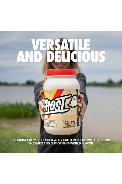 Ghost Whey Protein Powder, Cereal Milk - 2LB, 25G Protein - Isolate, Concentrate & Hydrolyzed Blend
