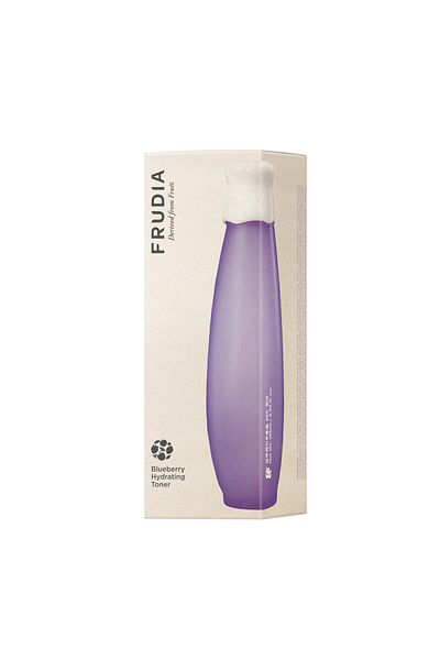 FRUDIA Blueberry Hydrating Toner, 6.59 fl oz, 88% Blueberry Extract, Vegan Panthenol, Sensitive Skin Care