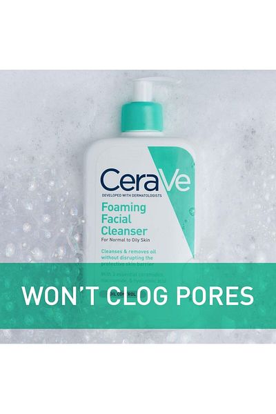 CeraVe , Foaming Facial Cleanser, 12 fl oz (355 ml)